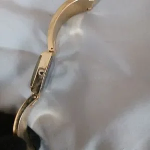 Gold Geneva Platinum Watch Crystal Bezel diamond studded band timepiece bangle Geneva Platinum | Accessories | Gold Geneva Platinum Watch  main image 2